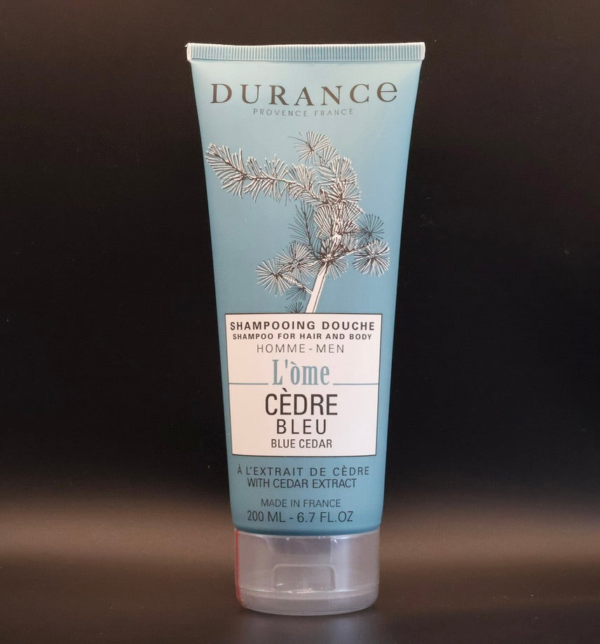 Shampooing Douche Homme Cèdre Bleu – Durance – 200 ml