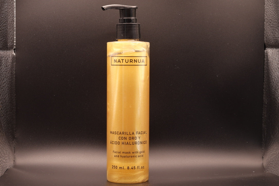 Masque Facial Or & Acide Hyaluronique – Naturnua – 250 ml