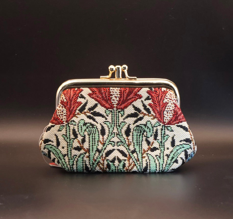 Porte-monnaie à motifs esprit rétro – 2 compartiments