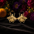 Boucles d'oreilles Abeille Dorée en Acier Inoxydable
