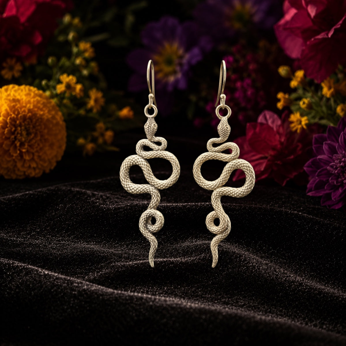 Boucles d'oreilles Serpent – Style Bohème Vintage