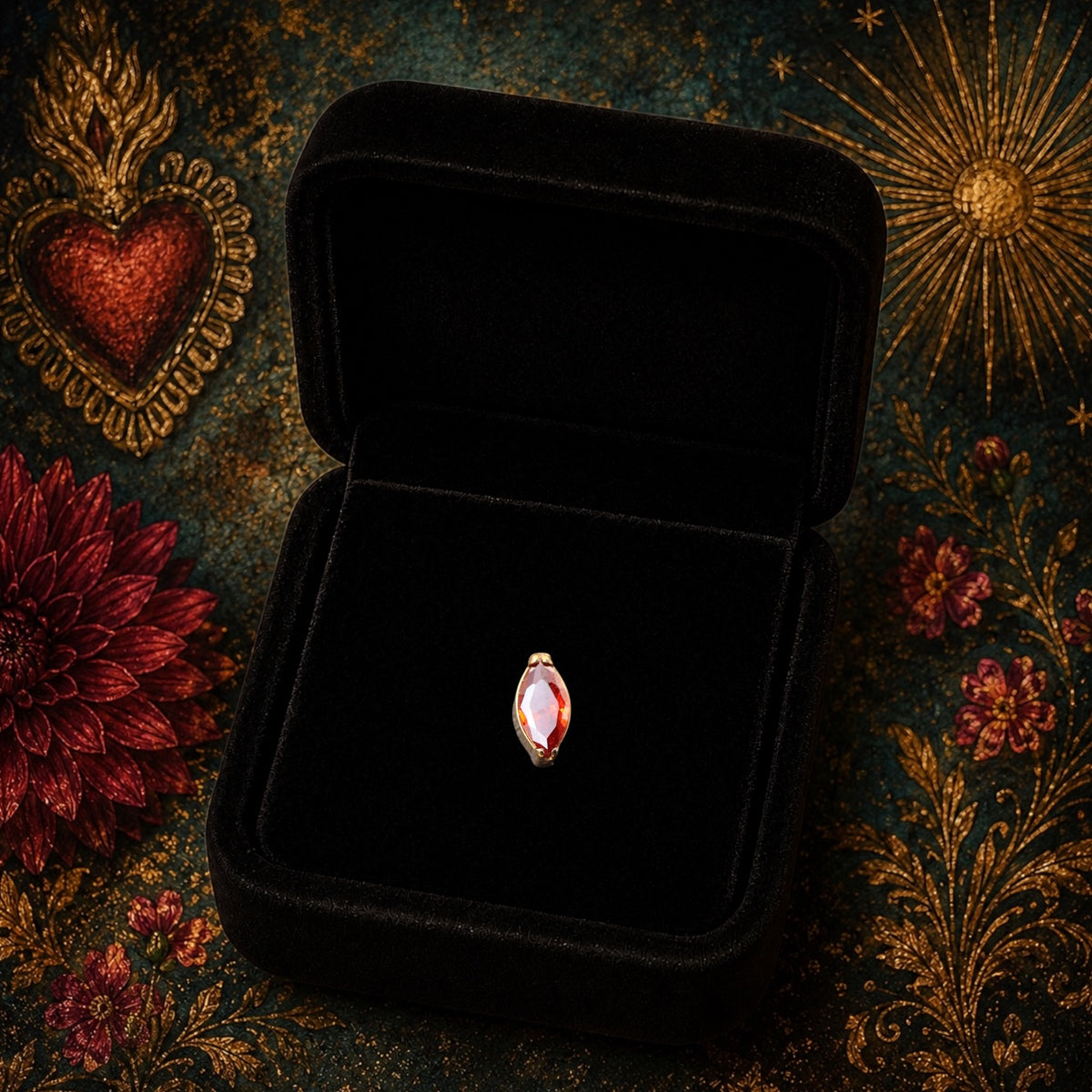 Piercing Marquise en Titane ASTM F136 – Zirconium Marquise