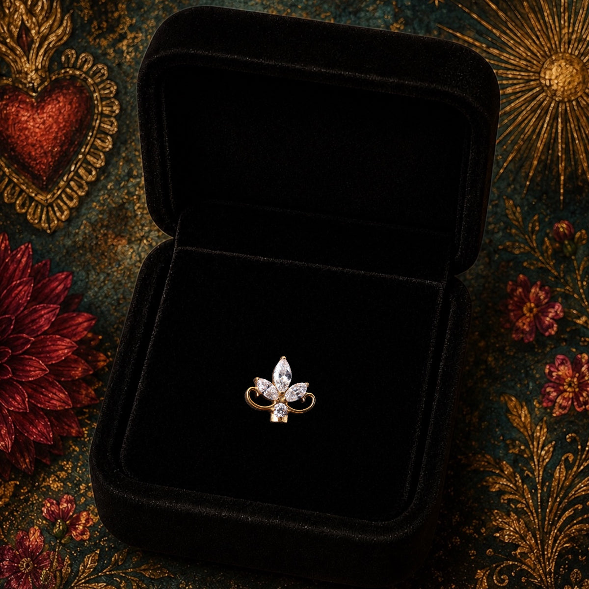 Fleur de Lys Royale en Titane ASTM F136