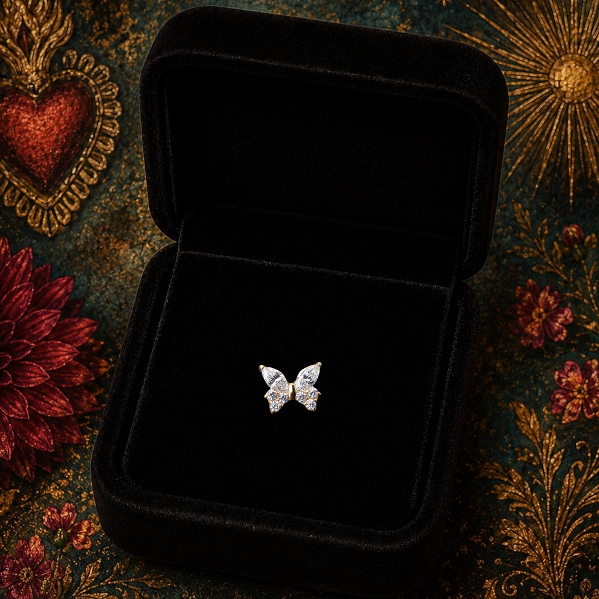Piercing Papillon Élégance en Titane ASTM F136