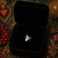 Piercing Arachne en Titane – Araignée Sertie d'un Zircon Ovale